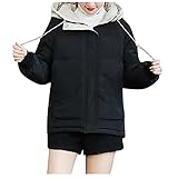 Damen Karierte Jacke Knöpfe Oversized Übergangsjacke Overshirt mit Karomuster Langarm Hemd Jacke Boyfreind Oberteile Top Frauen Kariertes Holzfällerjacke Oversized Hemdbluse Urban Style F