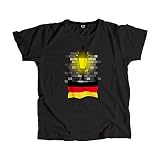 CITY POSTERS PLUS Germany Street Lamp Bricks Unisex T-Shirt (X-Large, Black)