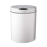 GYQWJPC Mülleimer Intelligenter Sensor-Abfalleimer, Ultra weit offener runder Papierkorb for das Büro im Wohnzimmer Geeignet für Küche und Schlafzimmer (Color : White-a12L)