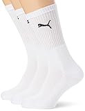 PUMA Sportsocken für Herren, Unisex, 3er Pack, weiß, 35/38