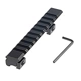 FOCUHUNTER Aluminium Taktisch Leuchtpunktvisier 11mm to 20mm Weaver/Picatinny Zielfernrohrmontagen Adapter für Airsoft, Zielfernrohr, Jagdp