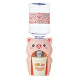 JINGLING Wasserspender Mini Getränkespender Mit Wassertank, Mini Niedlichen Frosch Schweinchen Wasserspender Mit Wassereimer Trinken Für Home Office Student Wohnheim Kinder Geschenk