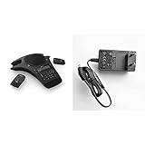 Snom C520 Konferenztelefon (DECT, Bluetooth, drahtloses Mikrofon, erweiterbar), Schwarz & A6 EU 10W Netzteil für alle Snom-Telefone und Konferenz-VoIP-T
