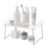 Küchenregal Schrankregal Vorratsregal Stapelbarer Regaleinsatz faltbares Küchen Schrankregal Gewürz Organizer Kitchen Organizer Shelves Badaufbewahrung, Make-up-Aufbewahrung, Büroaufbewahrung