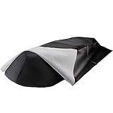 Hearthxy Sitzbankbezug Motorrad Roller Wasserdicht Universal Leder Sitzbezug Motorradbezug Sitzbankabdeckung Winter Warm Sommer Kühl für Motorrad Roller Sitzschutz 100x70