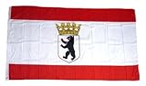 Flaggenking 17046 Berlin Flagge/Fahne - wetterfest, mehrfarbig, 150 x 90 x 1