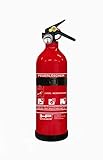 HP-Autozubehör 10151 Auto Feuerlöscher ABC 1kg Pulverlöscher nach DIN EN 3