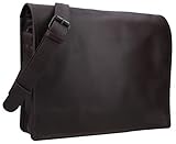 Gusti Ledertasche Herren Leder - Mitch Aktentasche Laptoptasche 15 Zoll Umhängetasche Schultertasche Businesstasche Herren B