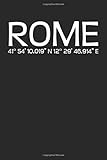 Rome: Cool Rome Tourist Souvenir Notebook Travelling Journal I 6x9 I Lined I 120 Pag