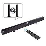 Oyeeice TV Soundbar, Bluetooth Soundbar mit 6 Lautsprechern und 2 Bassmembranen, 5.0 Bluetooth Separate Wandhalterung, HDMI ARC/Optisch/USB/RCAEingang，fürTV/Mobile/PC (Soundbars)