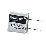 vhbw EF651615 Spezial-Batterie - Primärbatterie mit Lötpins (400mAh, 3,6V, Li-SOCl2)