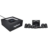 Logitech Z906 3D-Stereo-Lautsprecher (mit 5.1 Dolby Surround Sound, THX, 1000 W, ideal für Fernseher und Wohnzimmereinrichtungen) + Bluetooth Audio Adapter schw