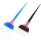 Minkissy 2 Stück Haarfarbe-Pinsel Balayage Pinsel für Haarfarbe Färben Färben Applik