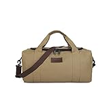 Tragbare Reisetasche Duffle Bag für Männer wasserdichte Oxford Tuch Reisen Duffel Taschen Für Reisende Frauen Übernachtung Weekend Business Sporttasche Reisetasche (Color : Khaki)