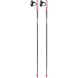 Leki Unisex – Erwachsene Flash Carbon Nordic Walking Stöcke White-Neon Red 110