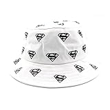 LHL Kinder-Baby-Mütze mit Cartoon-Motiv, Fischer-Mütze für draußen, für Jungen und Mädchen, Panama-Ozean-Strandschutz, Sonnenhüte, Weiß China, 6 3/8