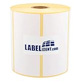 Labelident Thermo Top Etiketten 100 x 50 mm, formatgleich mit Zebra Z-Select 2000D, 87000-1300 Thermodirekt-Etiketten auf 1 Zoll Rolle für Desktopdrucker, p