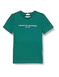 Tommy Hilfiger Unisex Kinder ESSENTIAL TEE S/S T-Shirt, Futtergrün, 14 J