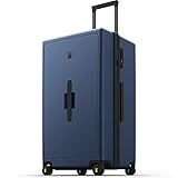 LEVEL8 Handgepäck Koffer 28',Reisekoffer Groß,Hartschalenkoffer mit 8 Spinner Rädern, Travelite Trolley,TSA Lock (99L,75cm,Blau)