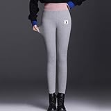 Strumpfhose Mädchen Damen Leggins Mit Handyfach Katzenpfotenabdruck Pants Hochtaille Stretch Straight Hose Dicke Warm Thermoleggings Samt Gefüttert Bauchkontrolle Herbst Winter Für M