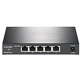 PFDTS 2500 Mbit/s Switch 2,5 Gbit/s Switch 2,5 G Switch 2,5 Gigabit Alle 5 * 2,5 Gbit RJ45-Port Ethernet-Switch (Color : As shown, Size : One size)