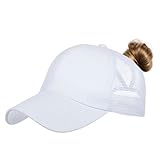 Baseball Caps für Damen, Caps Damen Dame Baseball Kappe Hip-Hop-Hut Kappe Basecap Bequeme Cap Hüte Mützen (Weiß)