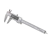 DONDOW Falten-Bremssattel Qualitäts-Messschieber 150 mm 6-Zoll-LCD-Digital-elektronische Edelstahl-Carbon-Faser-Messgerät Mikrometer Werkzeuge Mess Körperfett-Tester-Fett (Color : Carbon Fiber)