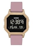 NIXON Siren SS A1211 - Light Gold/Mauve - 100m Water Resistant Women's Digital Sport Watch (36mm Watch Face, 18mm-16mm Silicone Band)