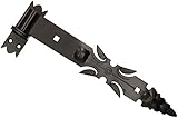 KOTARBAU® Ladenband Schmiedeeisen mit Kloben 400 mm Türband Torband Türscharnier Torscharnier Scharnier Band Baubeschlag Torbeschlag R