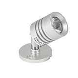 VBLED© LED Strahler SPOT 3W 3000K Warmweiß 12VDC 180 Lumen dreh- und schwenkbar | Decken-Spot, Deckenfluter, Deckenstrahler, Decken-Lampe, Wand-Lampe…