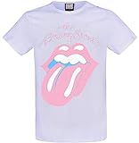 The Rolling Stones Amplified Collection - Washed Out Tongue Männer T-Shirt Flieder XL