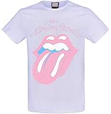 The Rolling Stones Amplified Collection - Washed Out Tongue Männer T-Shirt Flieder S