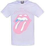 The Rolling Stones Amplified Collection - Washed Out Tongue Männer T-Shirt Flieder XL