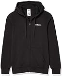 adidas Herren Essentials Feel Cozy Fleece Hooded Track Jacket Hoodie, Schwarz/Weiß, 4X-Large/T