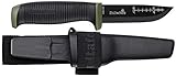 Hultafors OK4, Outdoor-/ Gürtelmesser mit Karbonstahlklinge und Rutschfestem G