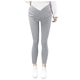 WENZHOU Verstellbarer Freizeithose für Schwangere, Umstandsleggings Schwangerschaft Hosen Bequeme Stretch Jogginghose Gute Qualität Umstandsleggings für Schwangere Lange Leggings H