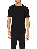 Odlo Herren Unterhemd BL TOP Crew neck s/s NATURAL 100% MERINO WARM, black - black, M, 110822