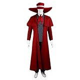 YEARGER Hellsing Anime Alucard Vampire Hunter Zugeschnitten Cosplay Kostüm Ultimative Vampire Halloween Cosplay Kostüm Full Set, Women's-XXXL