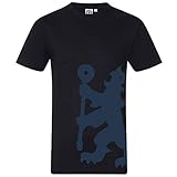 Chelsea FC - Herren T-Shirt mit Printmotiv - Offizielles Merchandise - Dunkelblau - Logo am Ärmel - M