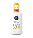 NIVEA SUN Kids Sensitiv Sonnenspray im 1er Pack (1 x 200 ml), Spray mit LSF 50+, Sonnenlotion für emp