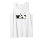 RPG-7 Hard Anti-Tank Granate Launcher Russischer Text Tank Top