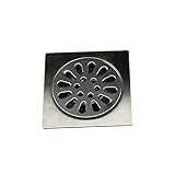 Gartendusche Edelstahl，Duschablauf，Dick Edelstahl Quadrat Anti-Geruch Badezimmer Boden Abfluss Abdeckung Abfall Tor Duschablauf ，was FüR KüChe, Bad, Garage, Kellergebrauch Geeignet I