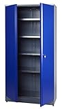 Küpper Hochschrank Modell 70287, 204 x 53 x 91 cm Farbe ultramarinb
