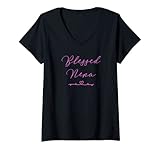Damen Blessed Nena T-Shirt mit V