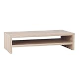 Monitor-Ständer 54 x 26 x 14 cm Eiche Sonoma Matt – Schreibtisch Bildschirm-Erhöhung FS0114-ESM von RICOO