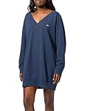 Tommy Jeans Damen TJW V-Neck Sweat Dress Kleid, Marineblau (Twilight Navy), S