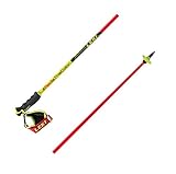 LEKI Worldcup Racing Comp Gelb-Rot-Schwarz, Ski- und Tourenstock, Größe 110 cm - Farbe Neon Red - Neon Yellow - Black