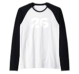 Nummer 26 T-Shirt # twenty-Six Jersey Sports Birthdays Rag