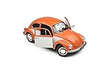 Volkwagen Käfer 1303 Coupe Orange mit Weiss Beige 1/18 Solido Modell Auto mit individiuellem Wunschk