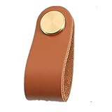 Ledergriffe Für Schubladen 4Pcs Dickes Messing Ledergriff Schrank Kleiderschrank Schranktür Tatami Schublade Ledergriff Deckschicht Rindsleder Hellbraun 65M